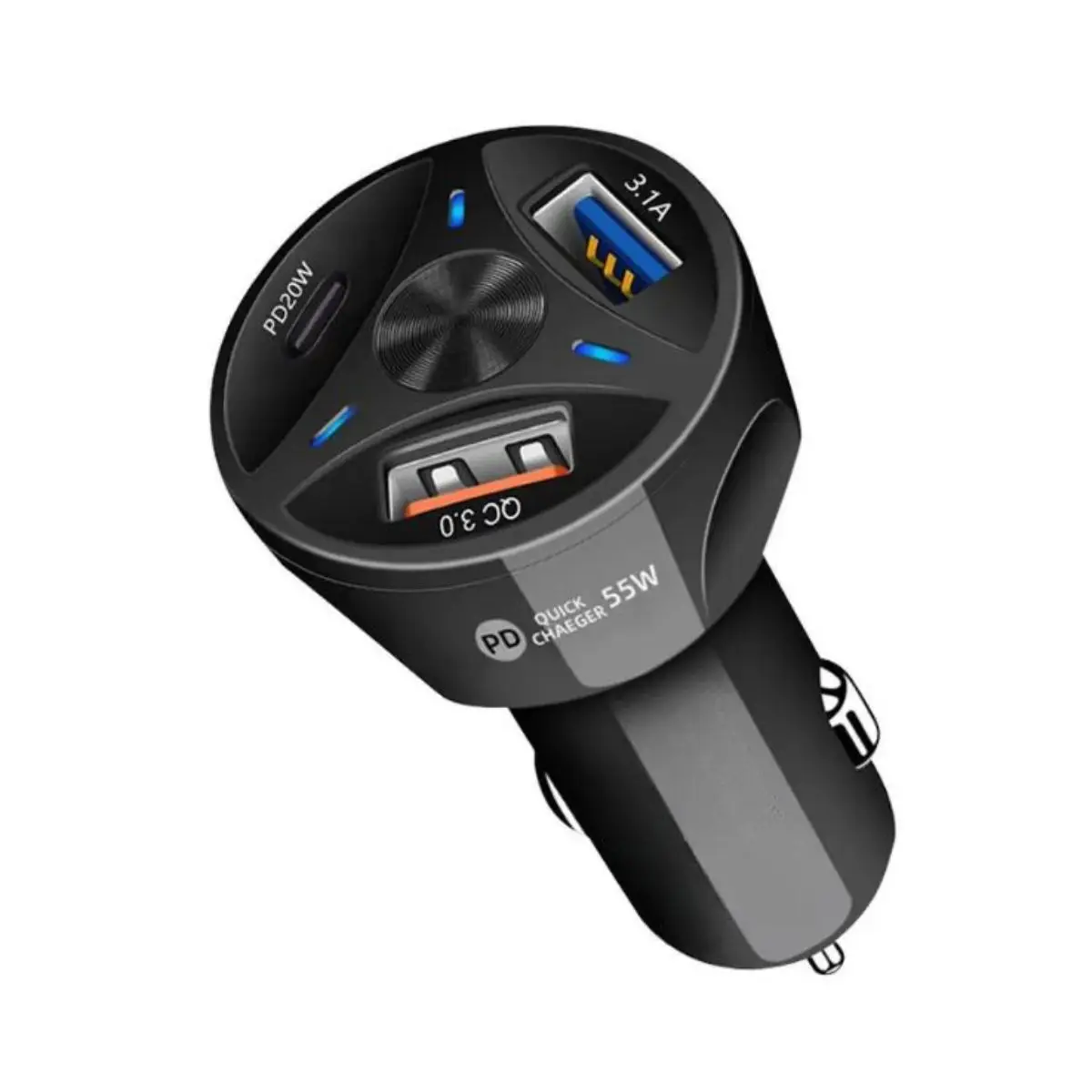 C-01 3G PLUS 55W Super Fast 3-Port Car Charger (PD + QC 3.0) - image 1 of 1