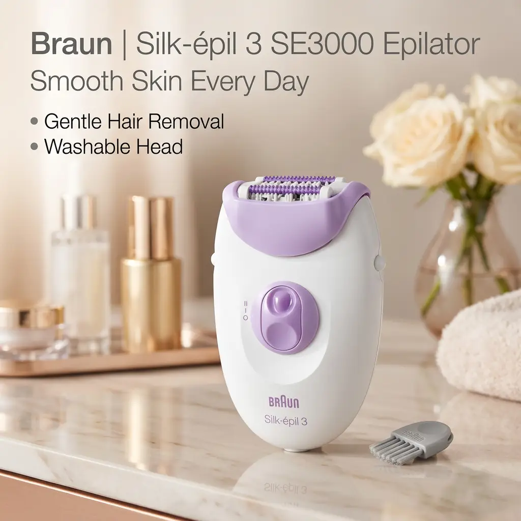 BRAUN SILK-3 SE3000 EPILATOR - image 1 of 1