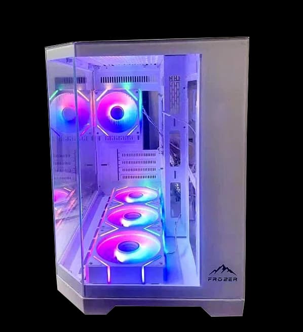 FROZER Dreamer ATX Mid-Tower ARGB Gaming Casing - White - image 1 of 1