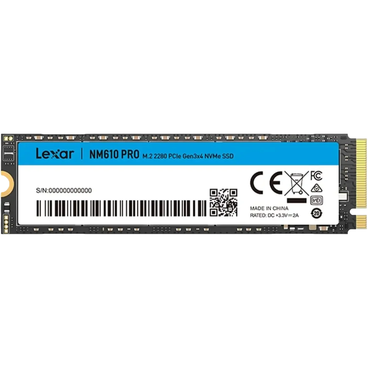 Lexar NM610 PRO 500GB Gen3 M.2 NVMe SSD - image 1 of 1