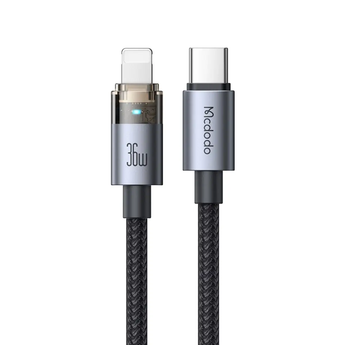 Mcdodo CA-694 PD Type-C to IPhone 36W Transparent Cable with Charging Light - image 1 of 1