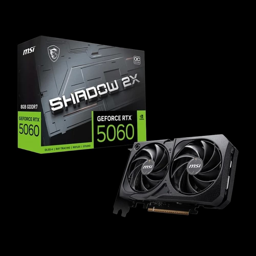 MSI SHADOW GeForce RTX 5060 8GB 2X OC Graphic Card - image 1 of 1