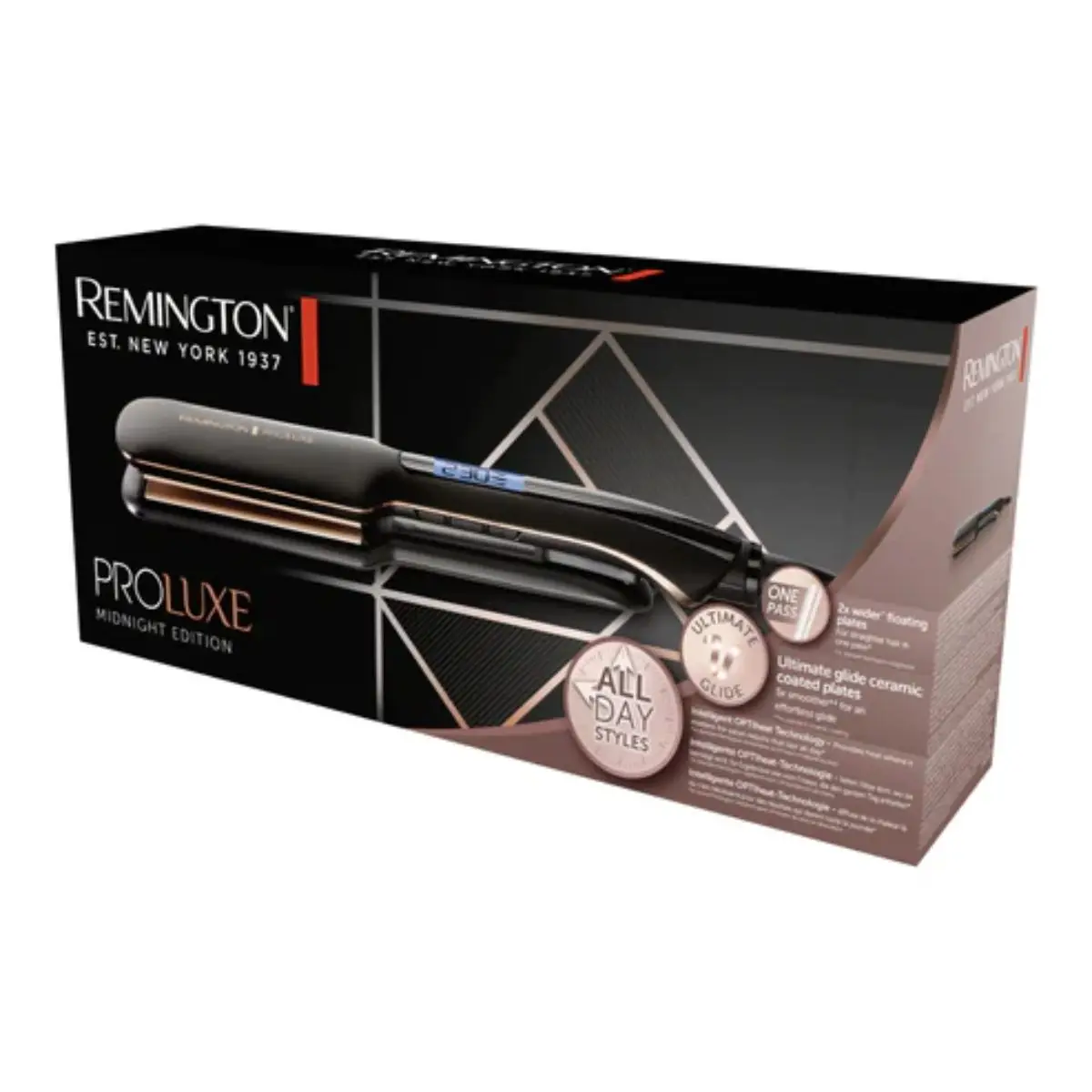 Remington Proluxe Midnight Wide Plate Hair Straightener S9150B - image 1 of 1