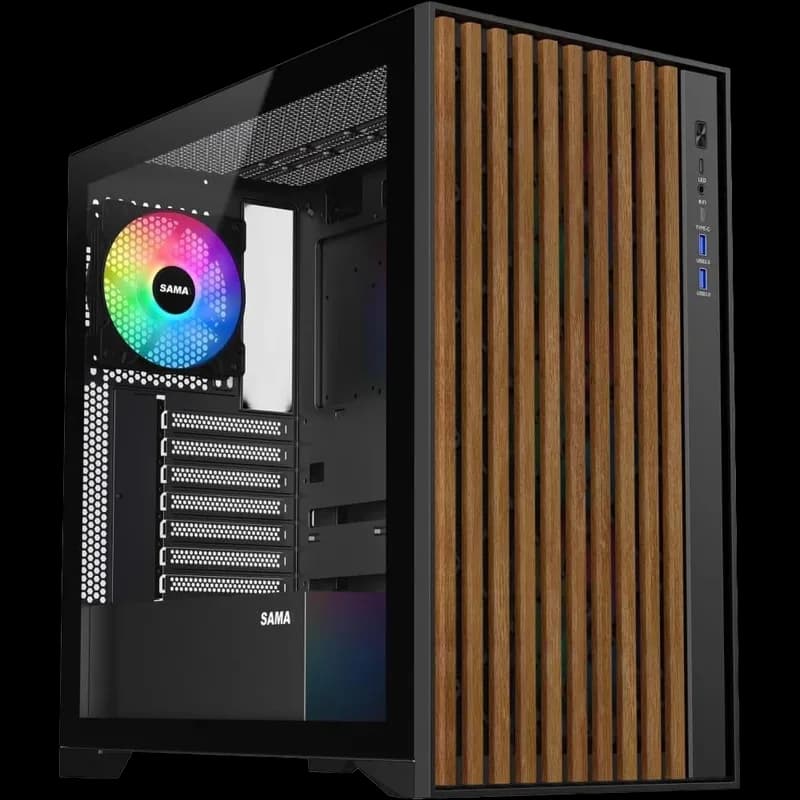 SAMA V Nature ATX Mid Tower Gaming Chassis - image 1 of 2